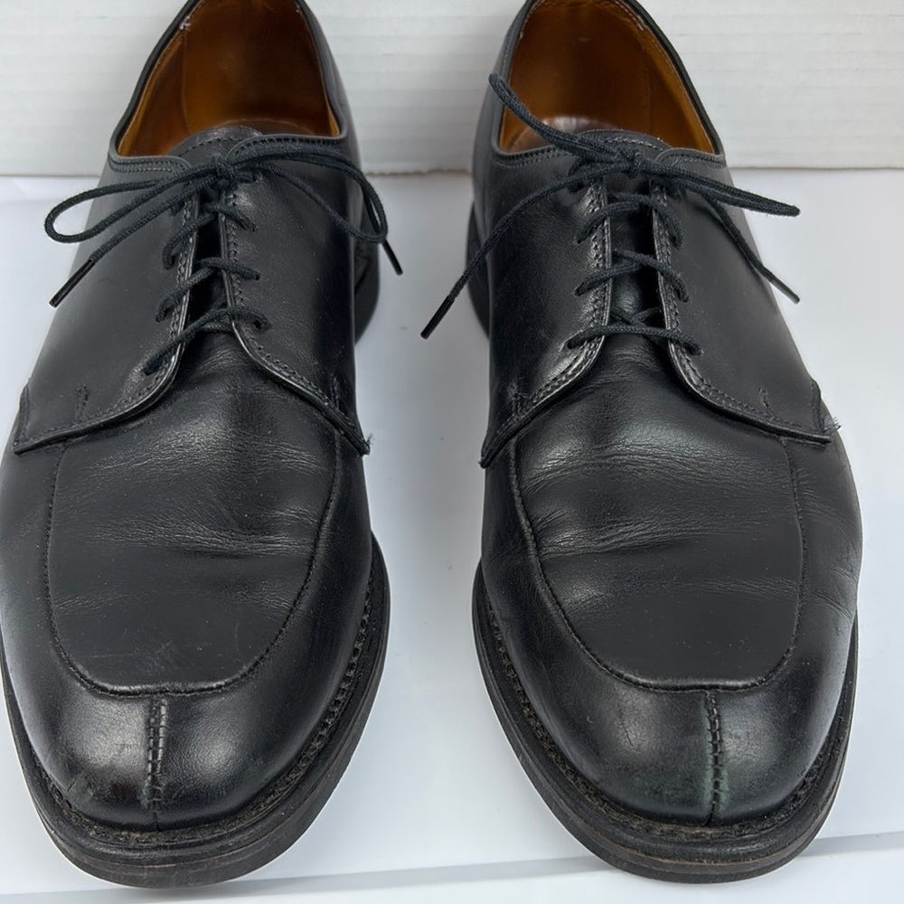 Allen Edmonds Men's Black Leather Lace Up Size 10 D